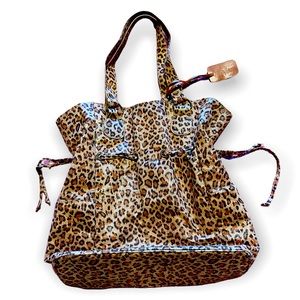 Neiman Marcus cheetah print shoulder bag